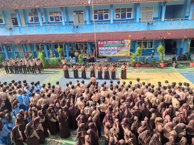 PELEPASAN REGU LILI D.2.4 GUDEP 13.068 UNTUK MENGIKUTI LT III GERAKAN PRAMUKA KWARTIR CABANG CIAMIS